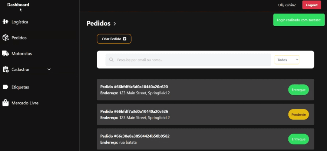 Logistic Dashboard